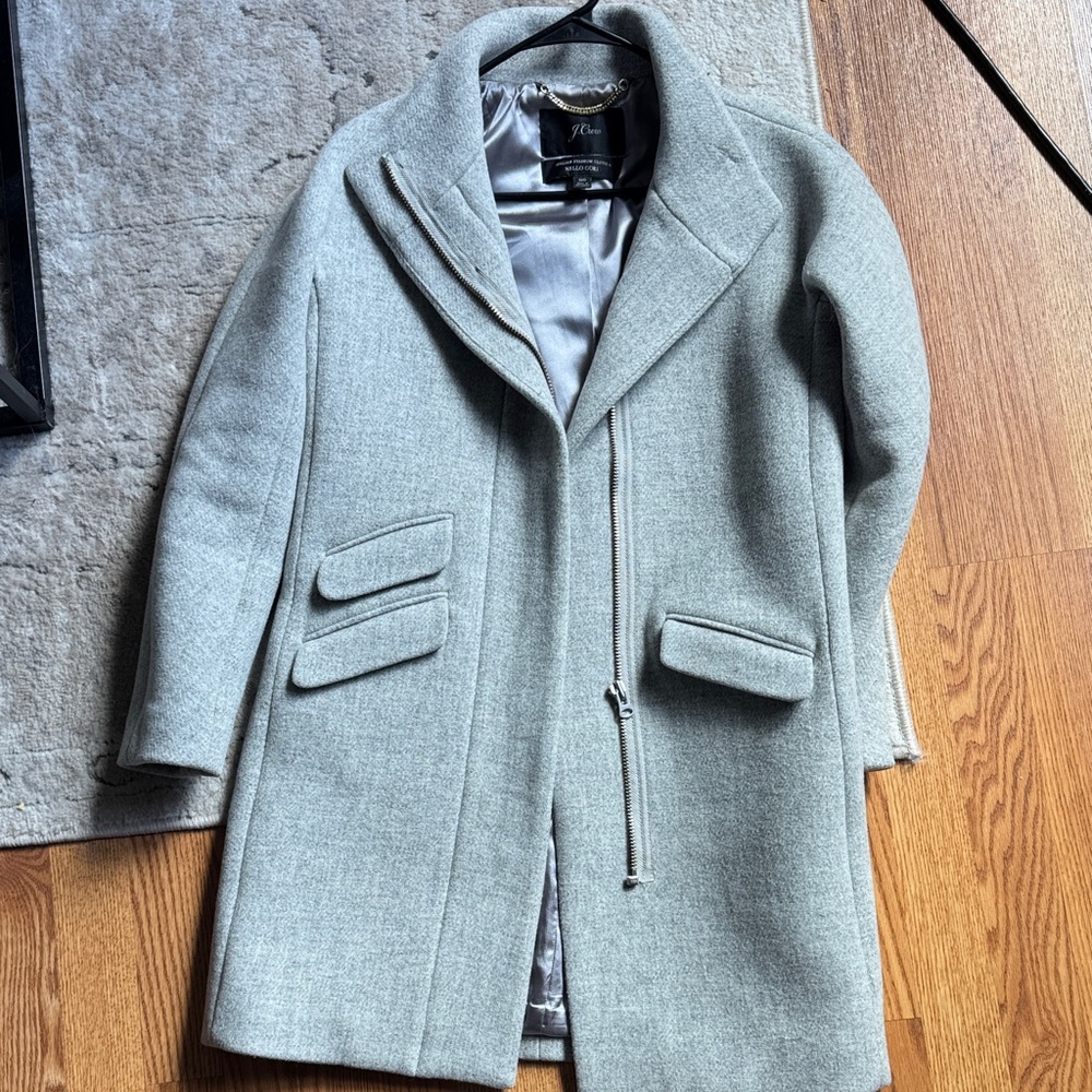 J. Crew stadium cloth cocoon coat